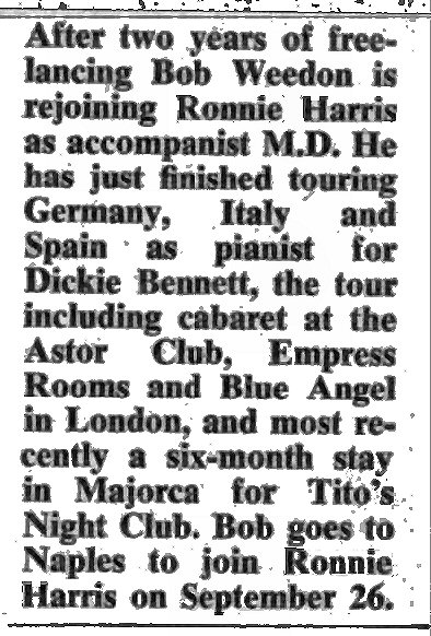 The Stage 21 September 1961